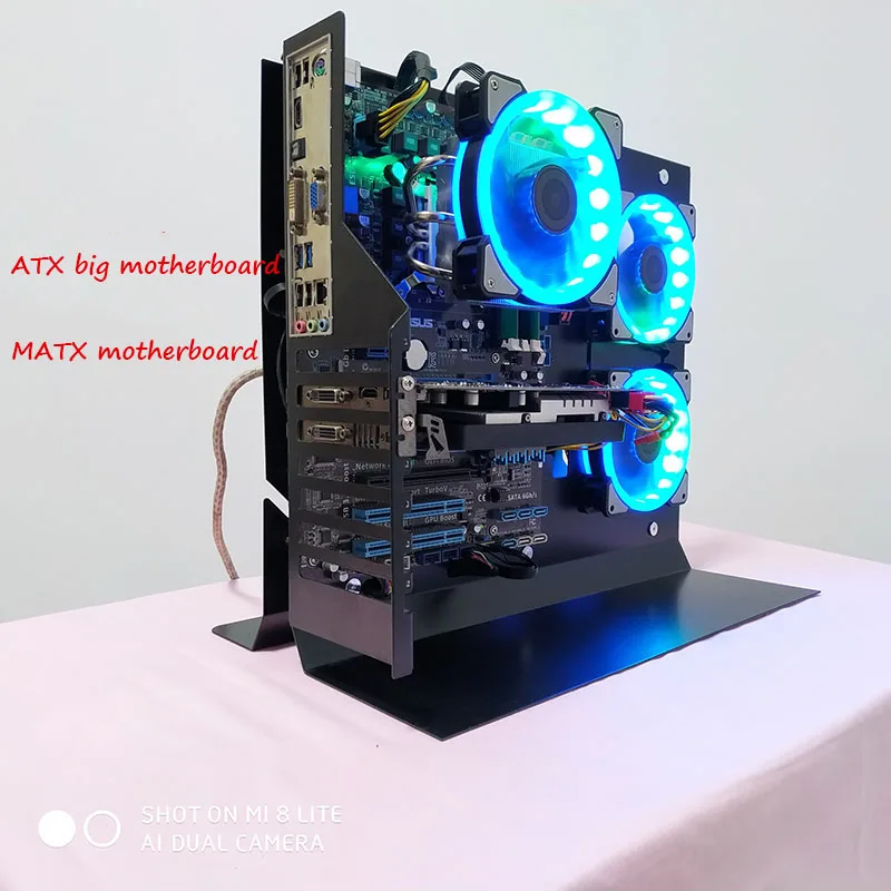 43*22*37 см DIY PC шасси в корпусе Персонализированная настольная вертикальная подставка водяного охлаждения ATX/Matx игровой хост-бокс gabinete computador
