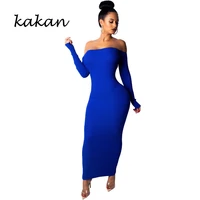 kakan 2019 spring new womens dress sexy backless dress sapphire blue red black dress