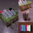 Пустые пластиковые овальные плоские тюбики для бальзама для губ, 50 шт., 4,5 г0,15 унции, помада ручной работы контейнеров, разные цвета