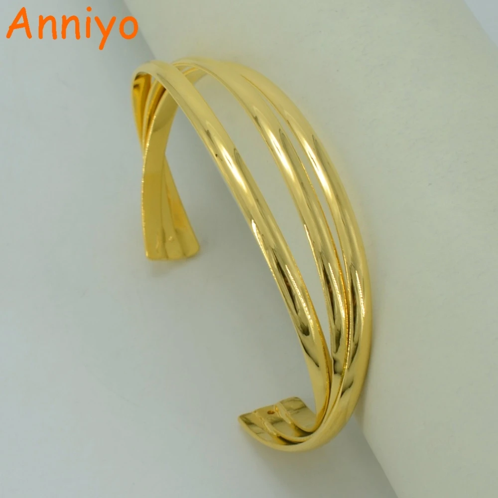 Anniyo GP браслеты для женщин/Золотые шорты девочек с Цвет & медные трендовые Браслет