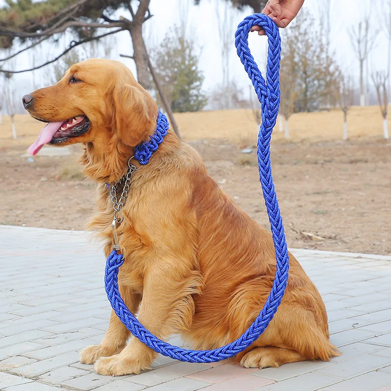 Светоотражающие большой собаки поводок нейлоновой веревкой Pet Running отслеживания