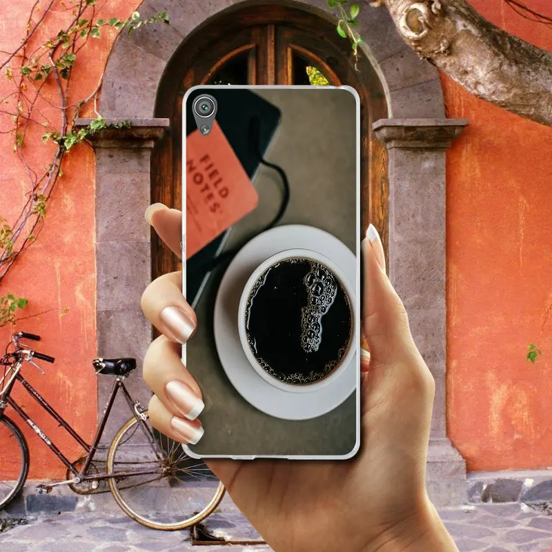 Art Coffee вкусный кофе мягкие мобильные чехлы для телефона из термополиуретана Sony