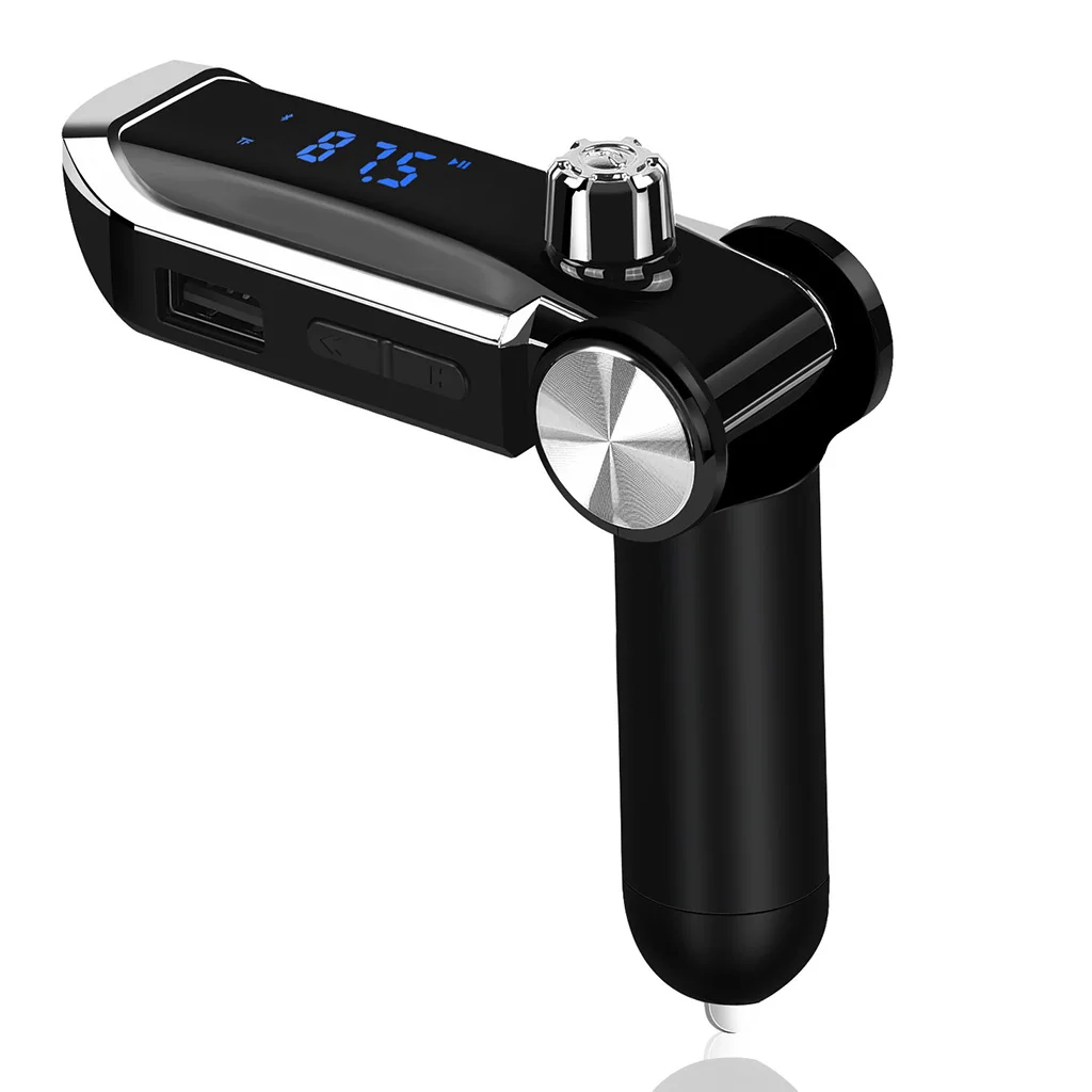 Автомобильный громкой связи Bluetooth беспроводной fm передатчик MP3 плеер двойной USB