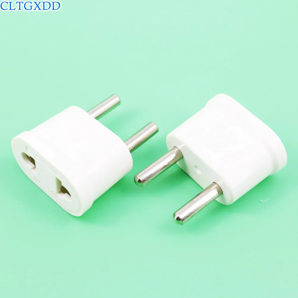 

cltgxdd 35pcs/lot New Top EU Euro Europe to US Power AC Wall Plug Converter Travel Adapter Home Use High Quality Hot Sale