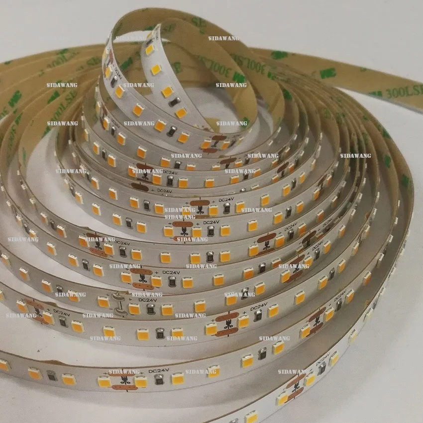 Светодиодная лента CRI &gt 90 + Ra 4000K SMD2835 супер яркая ширина 10 мм 5 метров/катушка DC12/24 В