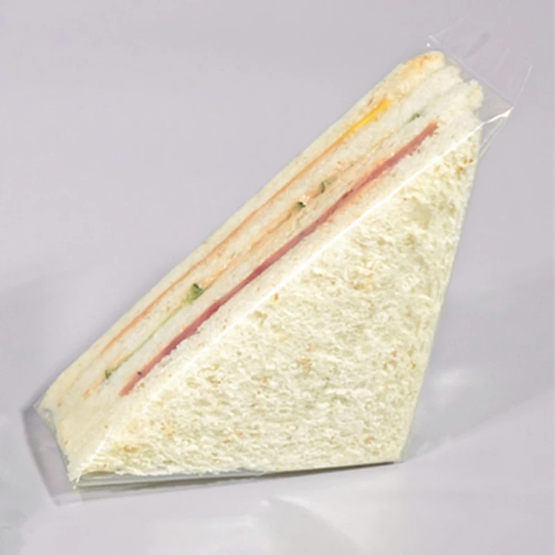 

100Pcs Full transparent packaging sandwich bags sandwich bag bread bags Cookie bags packing bread