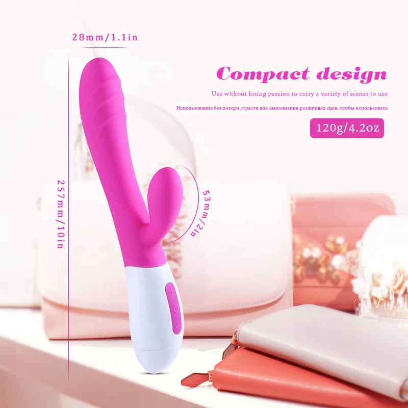 Кролик вибратор 10 скоростей точка G Вагина шокер Клитор Вибратор интимный