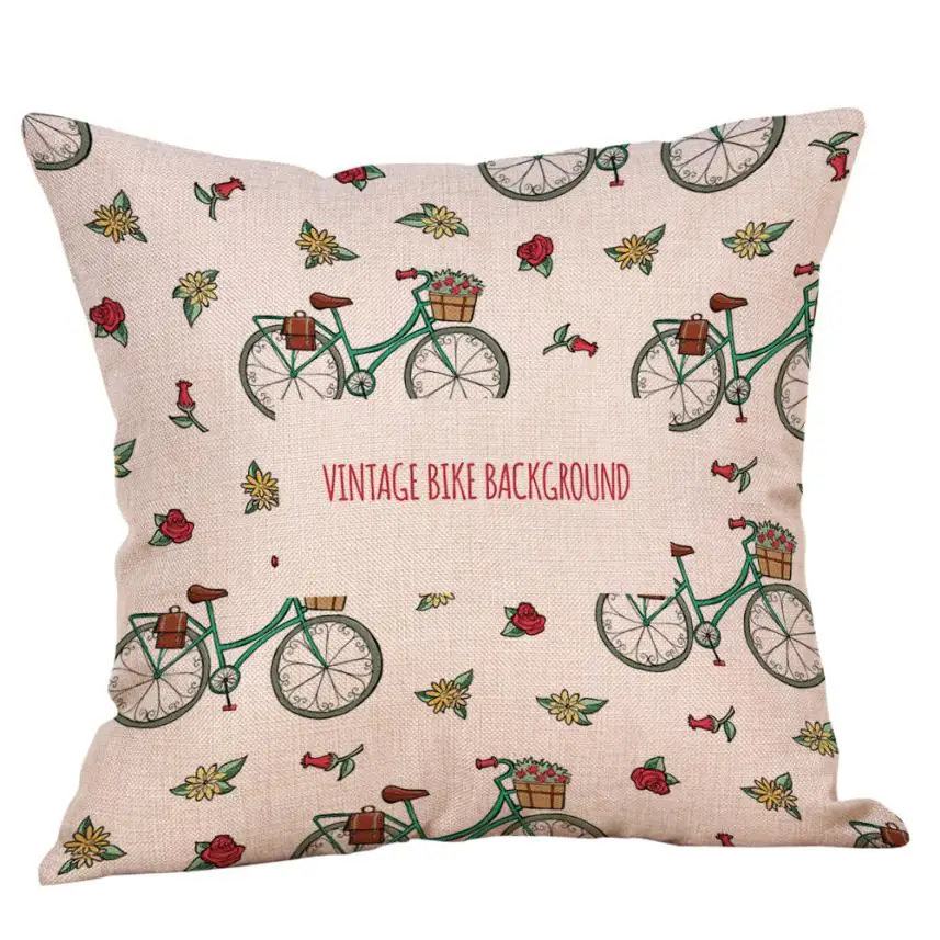 Подушка для шеи горчичный чехол подушки фиолетовая Геометрическая Осенняя