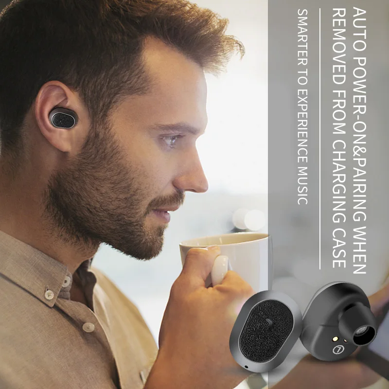 FLAIKATE Беспроводной наушники для Iphone смартфона планшетный ПК вкладыши TWS Bluetooth V5.0