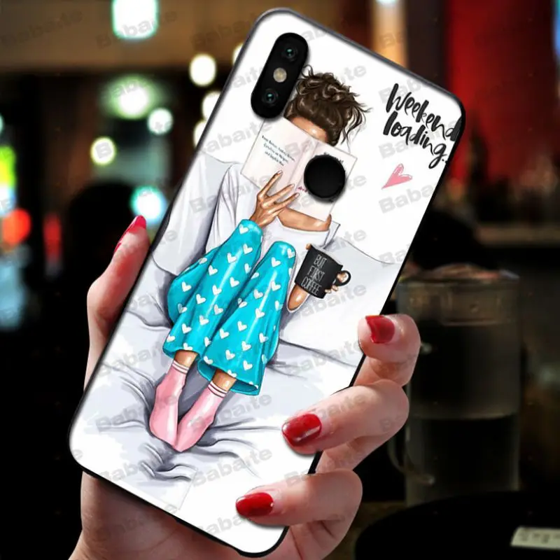 Babaite VOGUE Рождество принцесса девушка женщина Босс кофе чехол для телефона xiaomi mi 8se