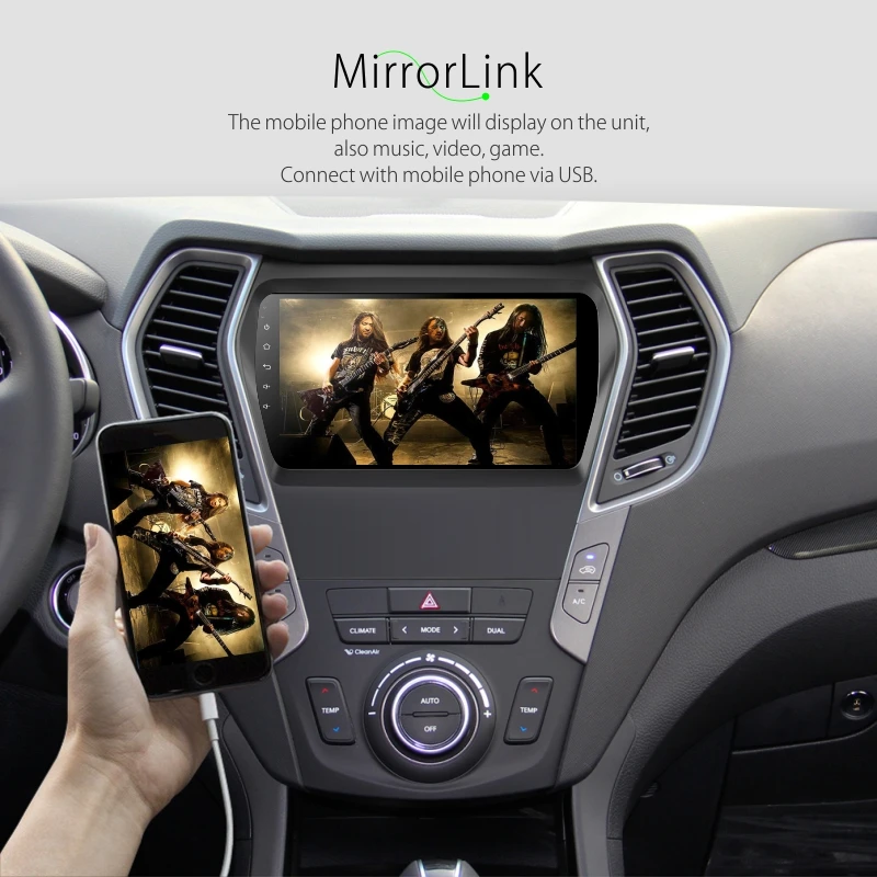 Android 9 0 автомобильный Радио Мультимедиа Видео плеер навигация gps для hyundai Santa Fe 3 Grand