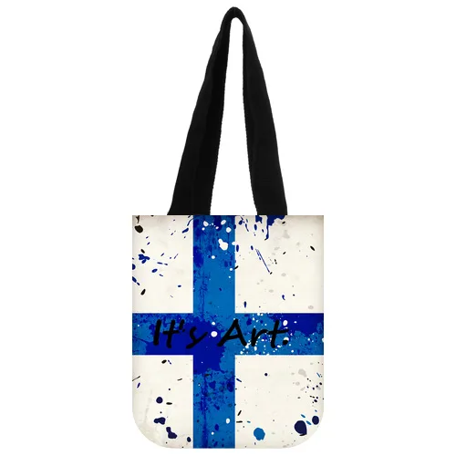 Индивидуальные художественный знак креста дизайн хлопковый холст purselady 03 | Багаж