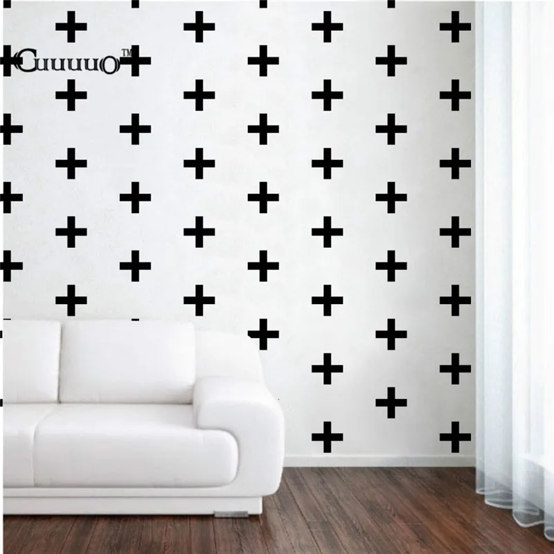 5 см 54 шт. плюс перекрестные настенные наклейки виниловые съемные детские