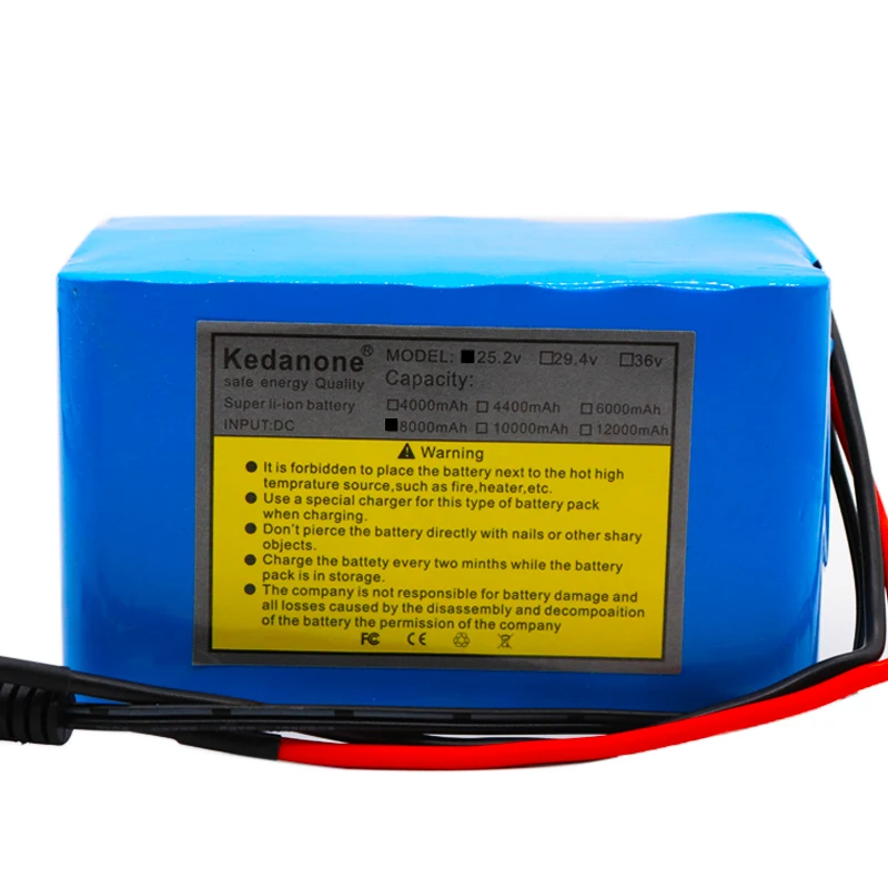 Новый 6S4P 24 v 8Ah литиевая батарея esooter 25 V литий ионный аккумулятор для коляски DC 250 w