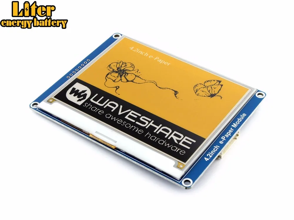 Waveshare 4 2 дюймовый модуль дисплея E Ink 400x300 электронной бумаги желтый черный белый