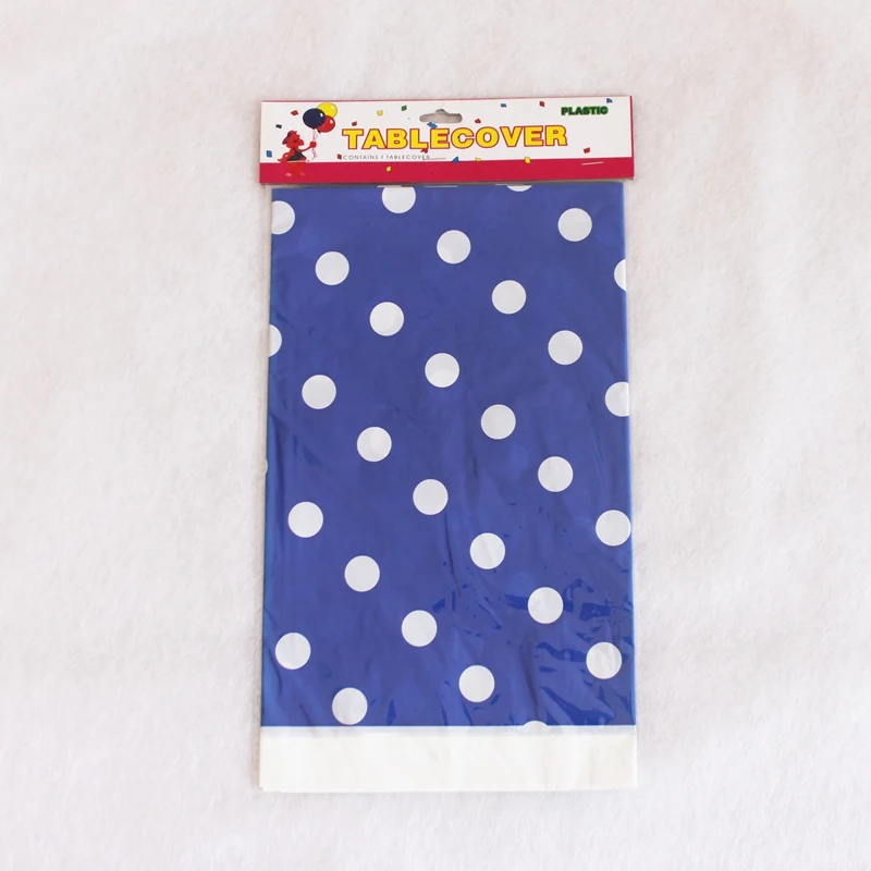 Одноразовая Пластиковая скатерть в горошек водонепроницаемая для стола