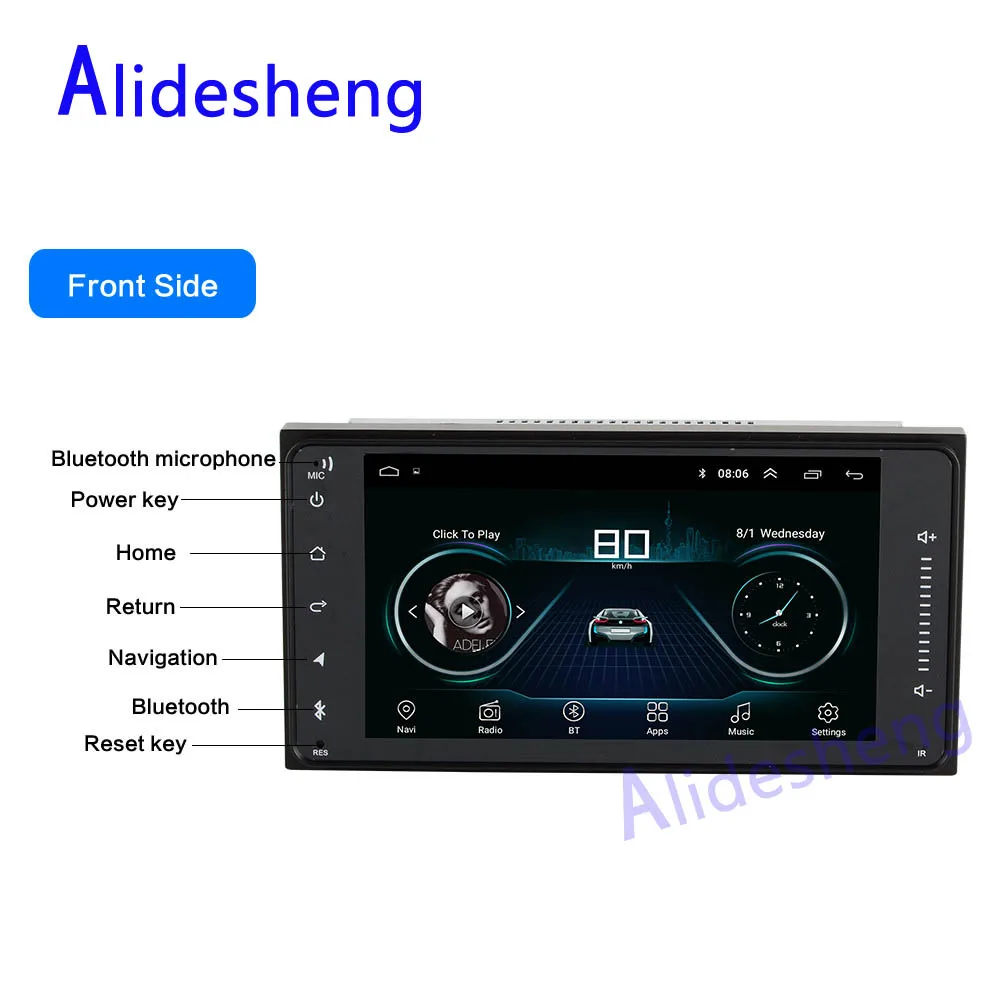 Android 8 1 gps навигация автомобильный dvd для Toyota Terios Старый Corolla Camry Prado стерео Радио