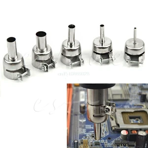 5 шт. новый популярный универсальный тепловой пистолет сопротивление сопла тепловые воздушные пистолеты Серебряный 45x24 мм