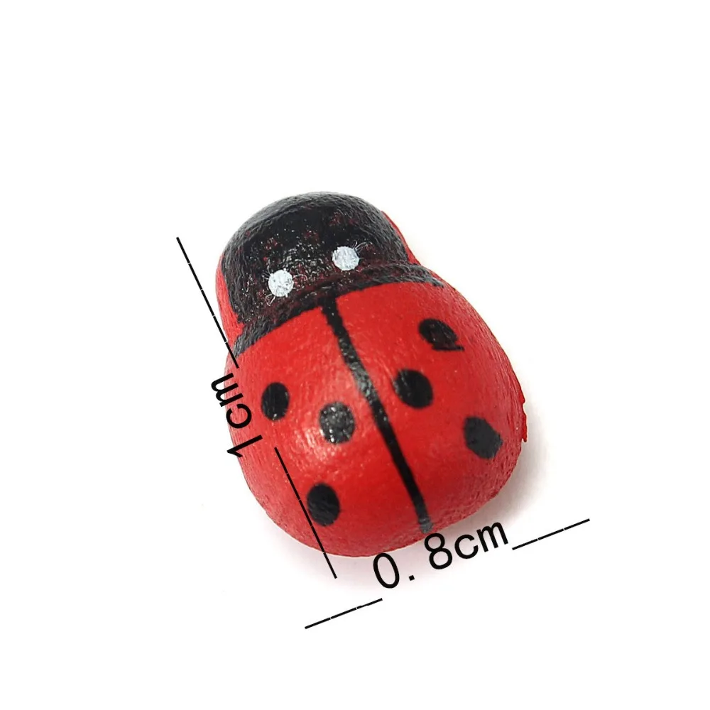 Оптовая продажа 100 шт./лот модель кавайный кабошон Мини Божья коровка Битлз