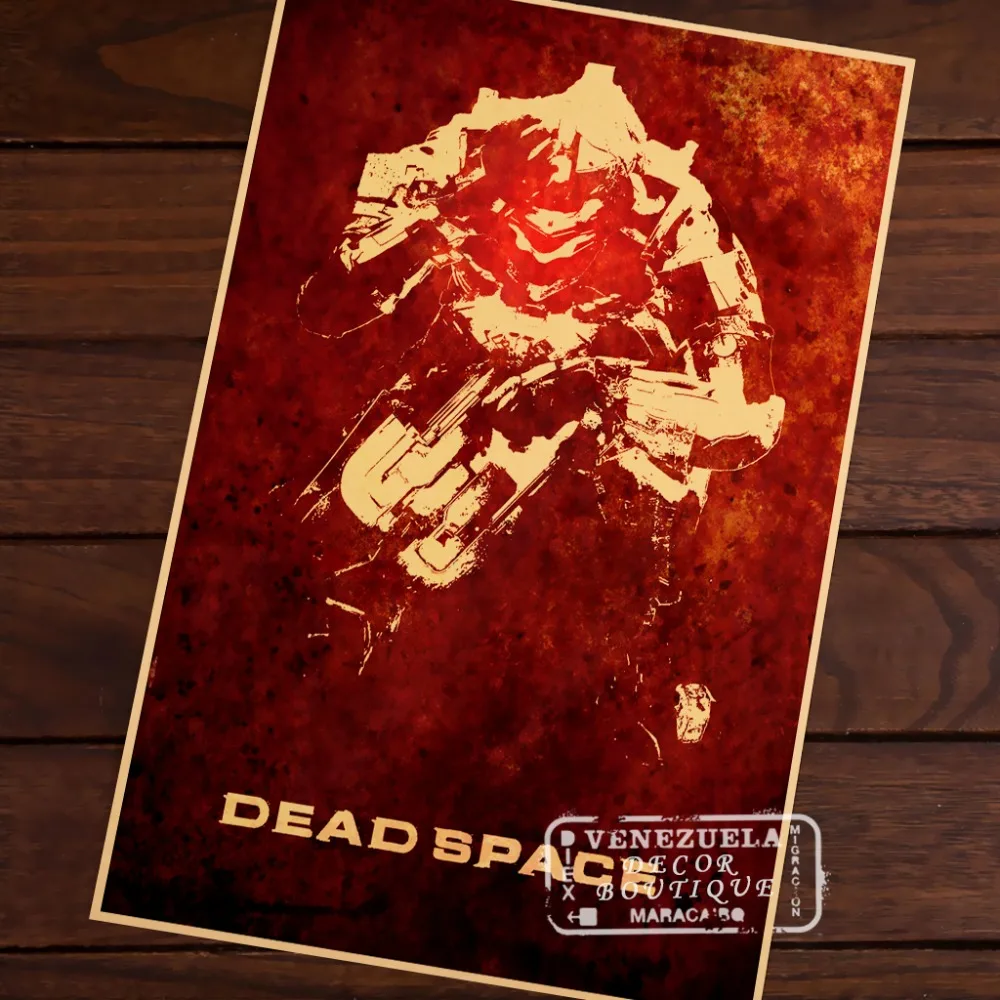 Винтажный Ретро Крафт-холст Dead Space рисунки постер постеры для домашнего бара