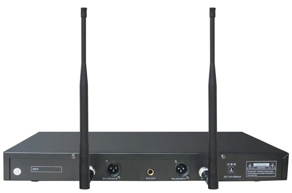 Профессиональная двухканальная беспроводная гарнитура Bolymic UHF микрофонная