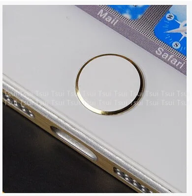 Hot-sale Black And White Metal Aluminum Home Button Keyboard Keypad Sticker For iPhone4/4S 5 Wholesale With retail packaging | Мобильные