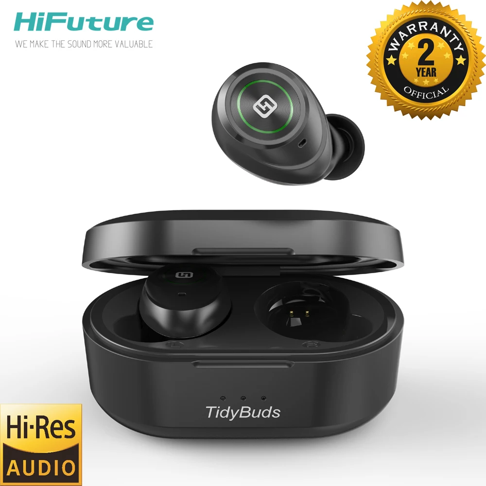 Hifuture Tidybuds TWS Bluetooth V5.0 наушники 3D стерео Спортивные Беспроводные с двойным