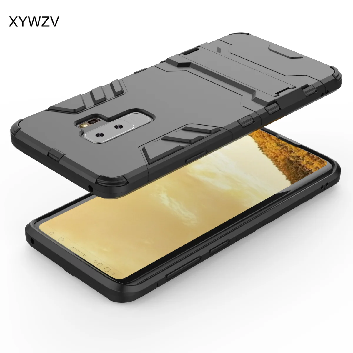 For Samsung Galaxy S9 Plus Case Luxury Armor Soft Silicone Hard Phone Cover |