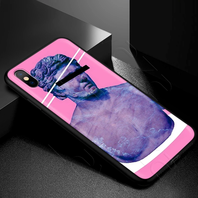 Lavaza Medusa Vaporwave Glitch Art Case для iPhone 11 Pro XS Max XR X 8 7 6 6S Plus 5 5s se |