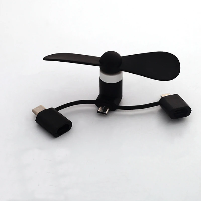 BinFul портативные USB вентиляторы 3 в 1 Мини охлаждение для samsung huawei Android телефон вентилятор охлаждения для iPhone X 8 7 plus 6S 6 Plus 5SE 5S