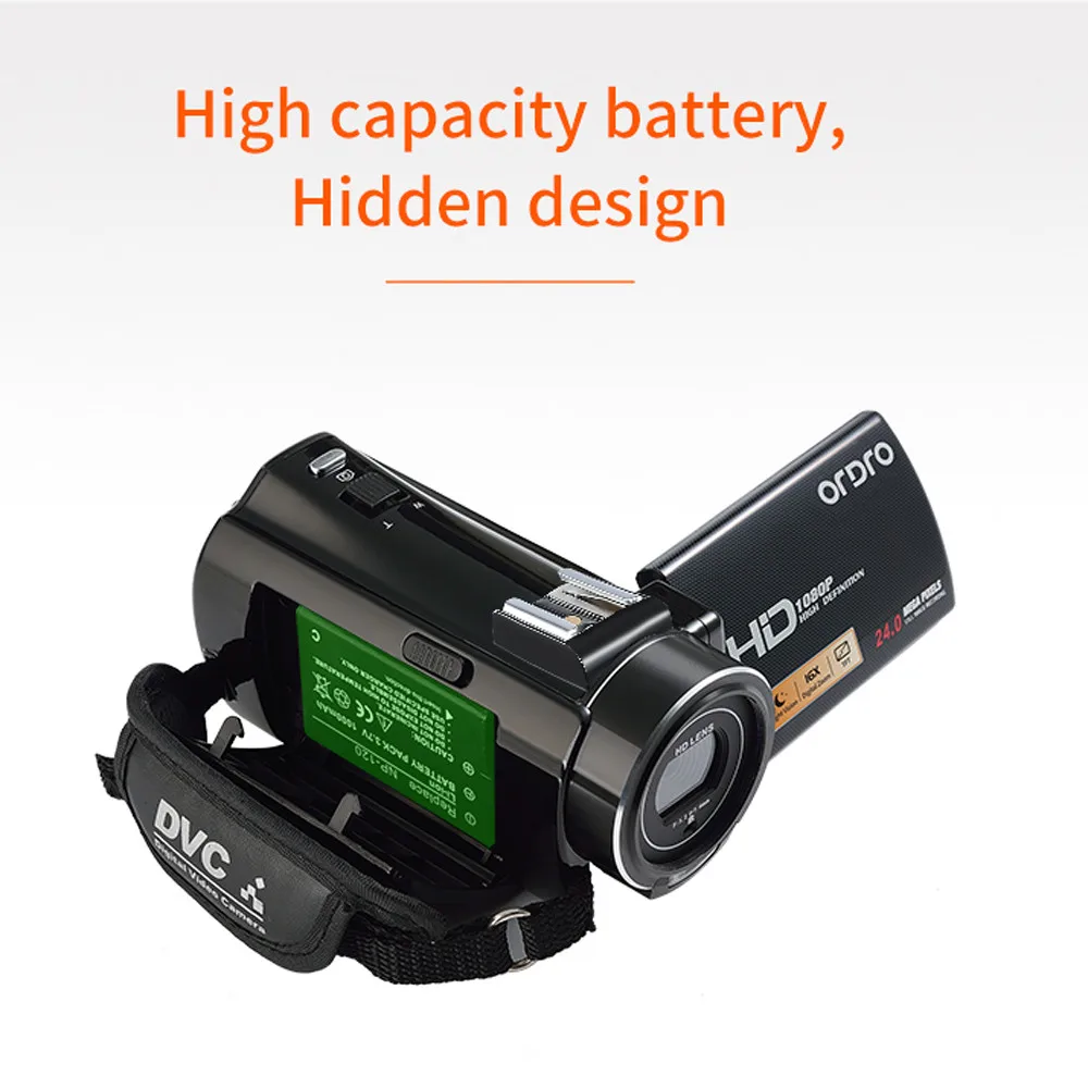 

1080P Full HD Camcorder Remote Control Infrared Night Vision Camera 24MP 16X Digital Zoom Video Camera w/ Microphone Z627