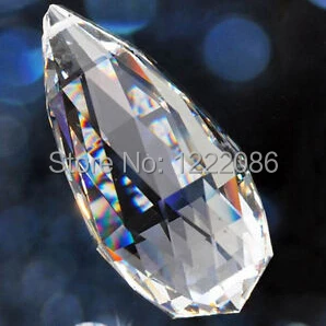 

40pc 89mm clear chandelier glass crystal healing lamp prisms part hanging pendants
