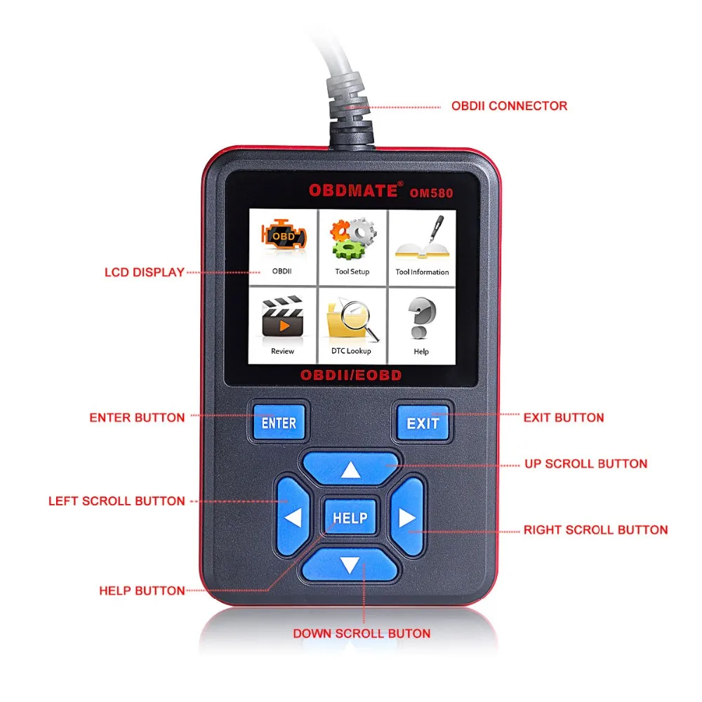 Autophix OM580 Obd2 сканер авто автомобильных средств сканирования двигателя DSC