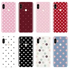 Чехол для телефона Pocophone F1 Xiaomi Redmi Note 6 Pro 5A Prime 5 4 4X, мягкий силиконовый чехол в горошек с сердечками для Redmi S2 6A 5 Plus 4A