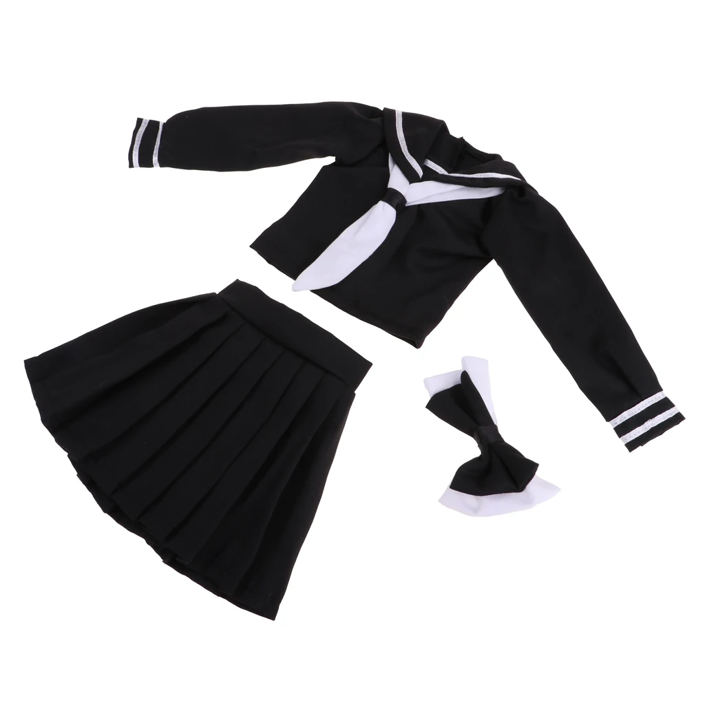 1/3 BJD платье в школьном стиле, Униформа, юбка для сна, Лолита, куклы для девочек, черный цвет, для маленьких девочек, куклы, подарок
