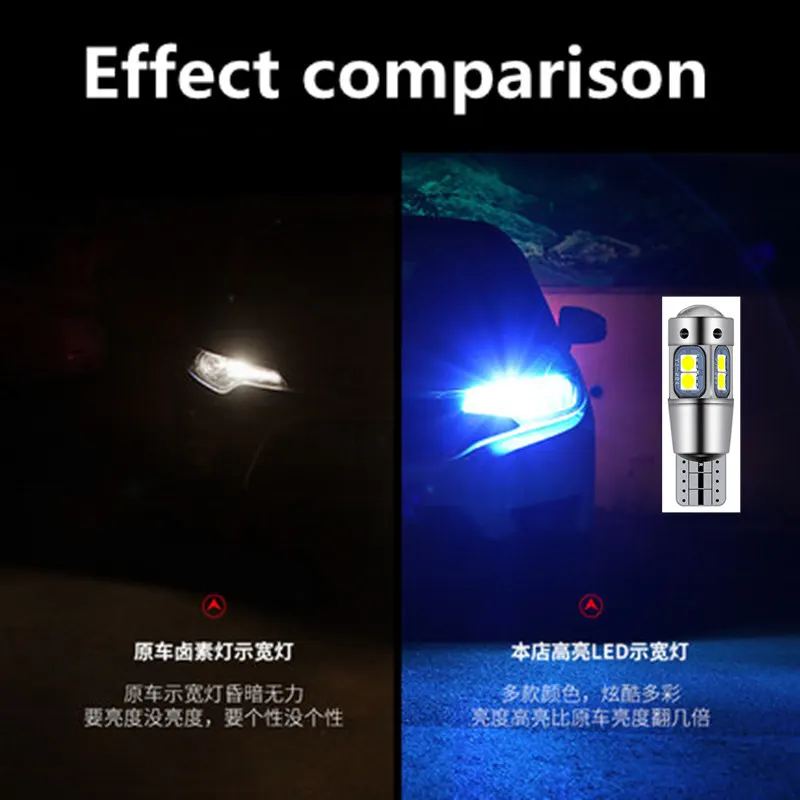 T10 W5W супер яркий светодиодный купольный светильник для чтения салона автомобиля