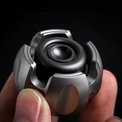 titanium alloy Новинка, игрушка-Спиннер с шумом, металлическая сталь, алюминий, цирконий, титановый сплав, Edc, фиджет, гироскоп, фокус, СДВГ игрушки - Цвет: titanium alloy