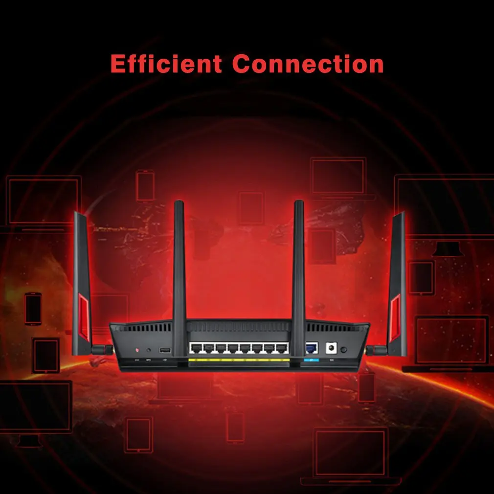 ASUS RT-AC88U двухдиапазонный ГБ беспроводной маршрутизатор с 4 внешними антеннами высокоскоростной двойной USB Wifi усилитель сигнала