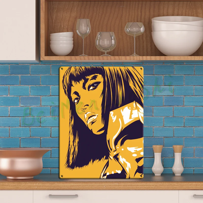 Палочка decoratie metaal Мода неделя бар украшения стены Винтаж металлические знаки