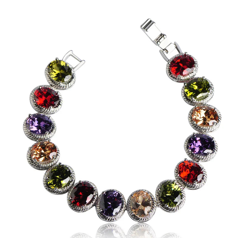 Браслеты MECHOSEN Mona Lisa стильные браслеты с фианитом разноцветные бусины Cooper Pulseras Mujer