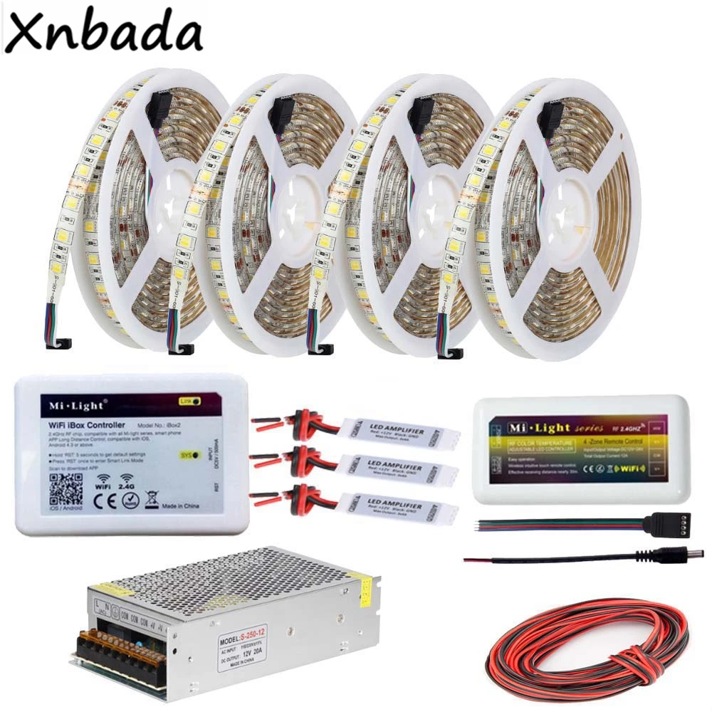 5 ~ 20 м Светодиодная лента SMD5050 цветовая температура гибкий свет DC12V Mi Light Wifi Ibox2