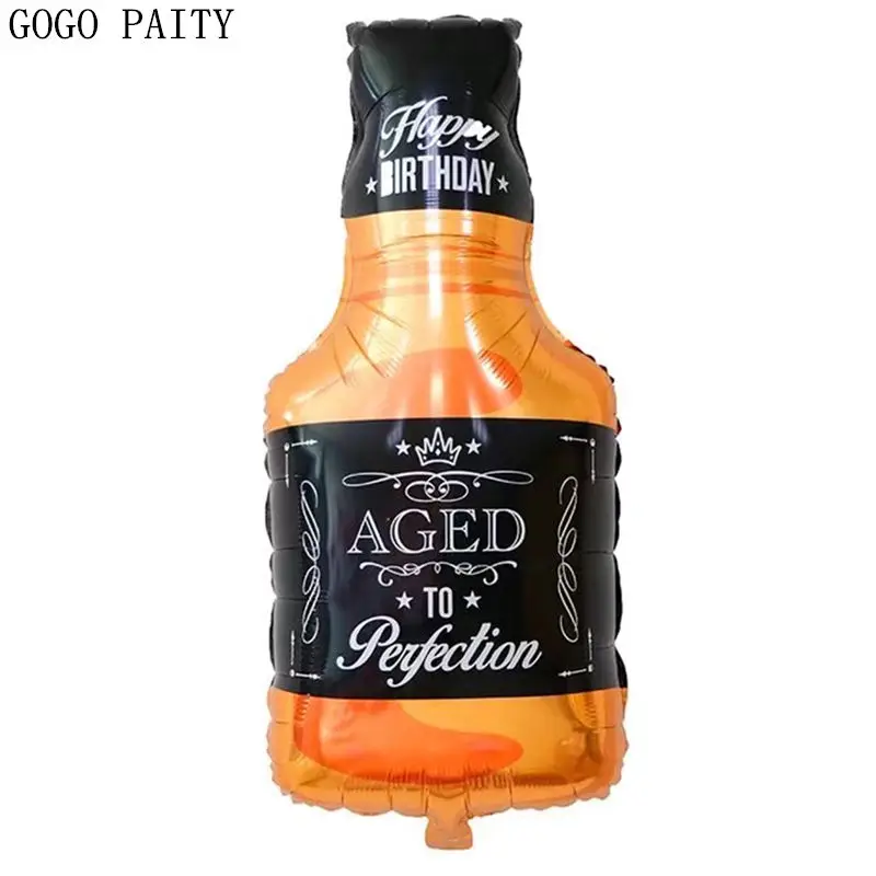 GOGO PAITY New Whiskey Bottle Shaped Aluminum Balloons Festival Party Decoration Decorative Wholesale | Дом и сад