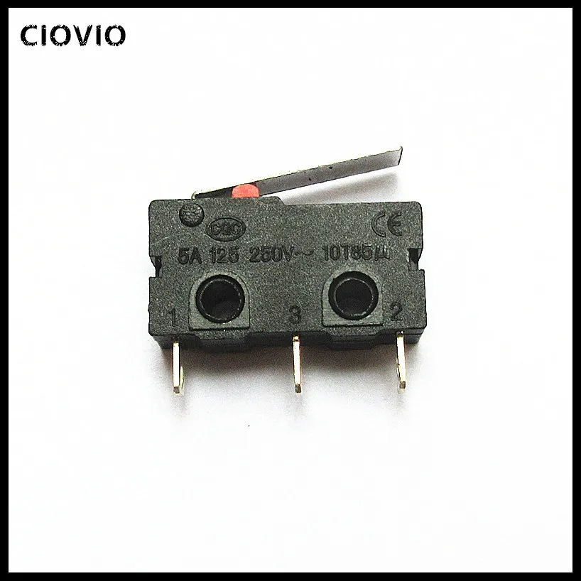 50 шт. KW12 такт переключатель вкл. KW11 3Z 5А 250В микро 3PIN пряжка новый CIOVIO|Выключатели| |