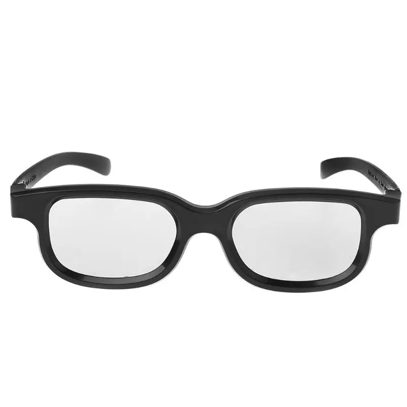 Круглые поляризованные Пассивные 3D стереооочки черного цвета для ТВ реальные D