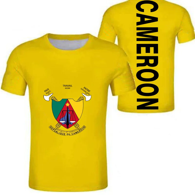 Камерун мужская Молодежная Футболка свободная пользовательская печать фото cmr