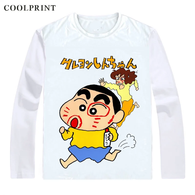 Style 4 Shinnosuke Nohara Футболки с длинным рукавом Манга Аниме Shin chan Shinchan и Shin-chan Crayon Косплей рубашка - Цвет: Style 4
