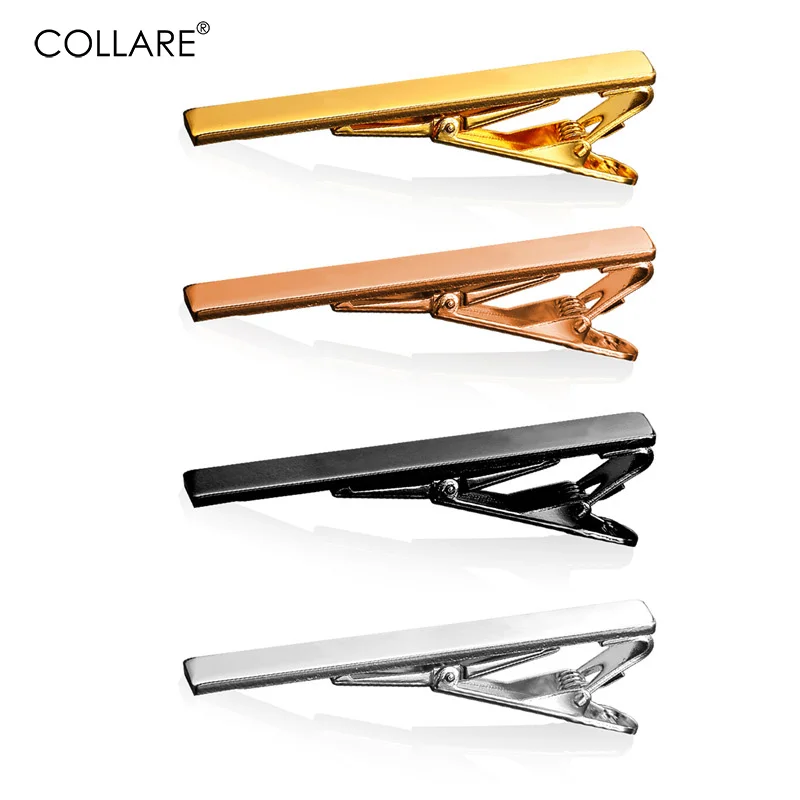 Зажим для галстука Collare мужчин Золотой/розовое золото/черный/серебряный цвет
