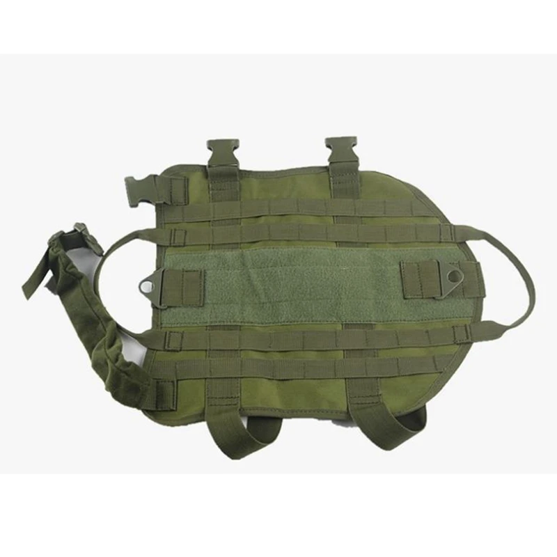 single vest green Для прогулок, походов, охоты, тактический военный жилет для домашних животных, нейлоновый жилет для собак, уличная Военная тренировочная одежда для домашних животных - Цвет: single vest green