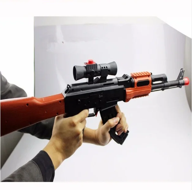 Классическая Штурмовая винтовка AK 47 игрушечный пистолет для стрельбы мягкая