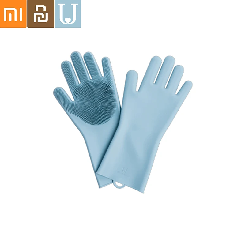 

Jordan&Judy Soap Gloves Magic Silicone Cleaning Gloves Kitchen Foaming Heat Insulation Gloves from xiaomi youpin